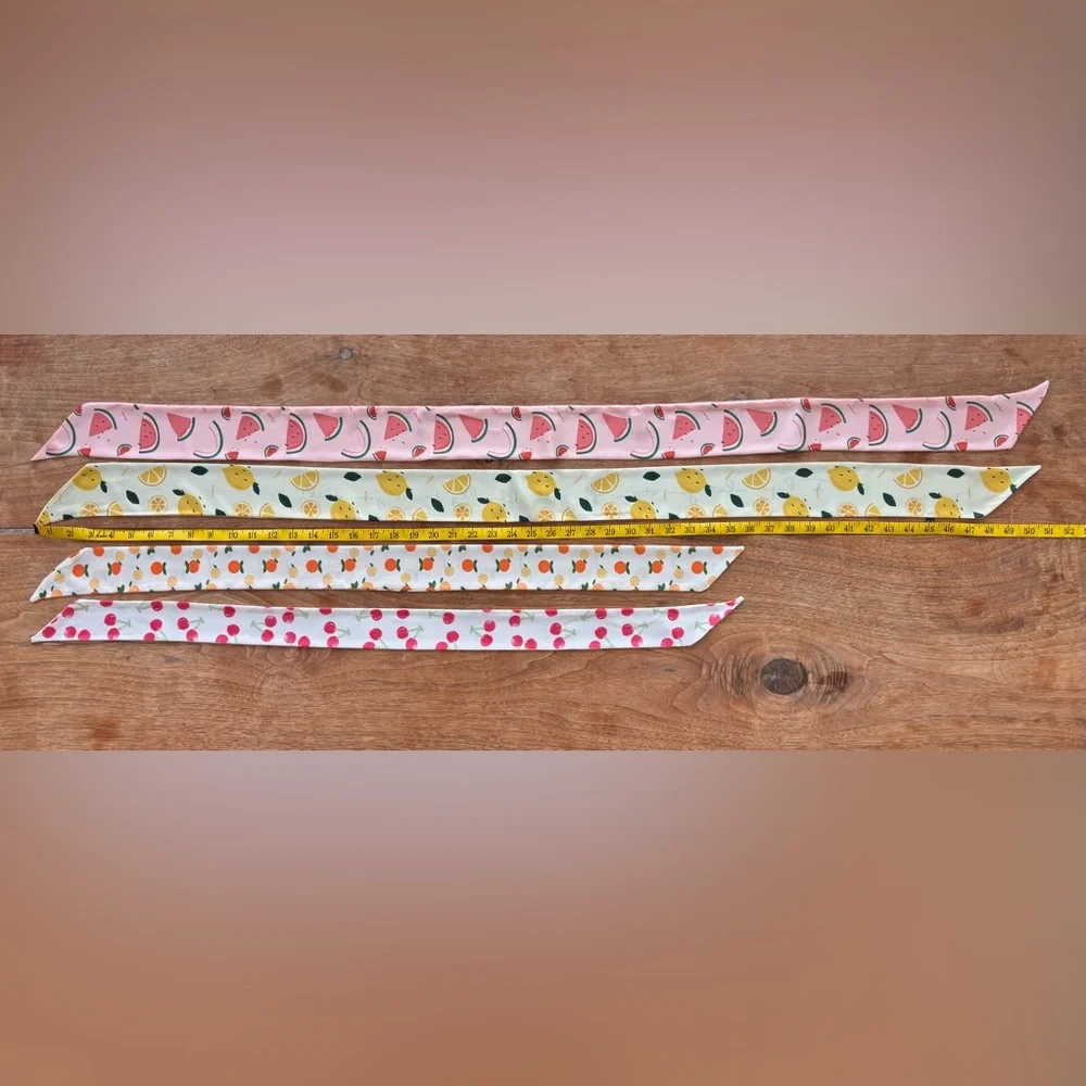 Ribbon Scarf Cherry or Lemon